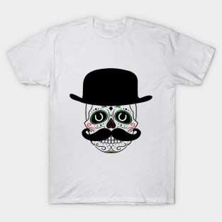 cinco de derby sugar skull hat cinco de mayo kentucky shirt T-Shirt